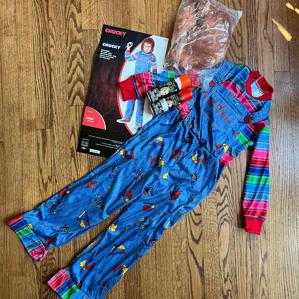Kids Chucky Costume from Spirit *NEVER WORN*